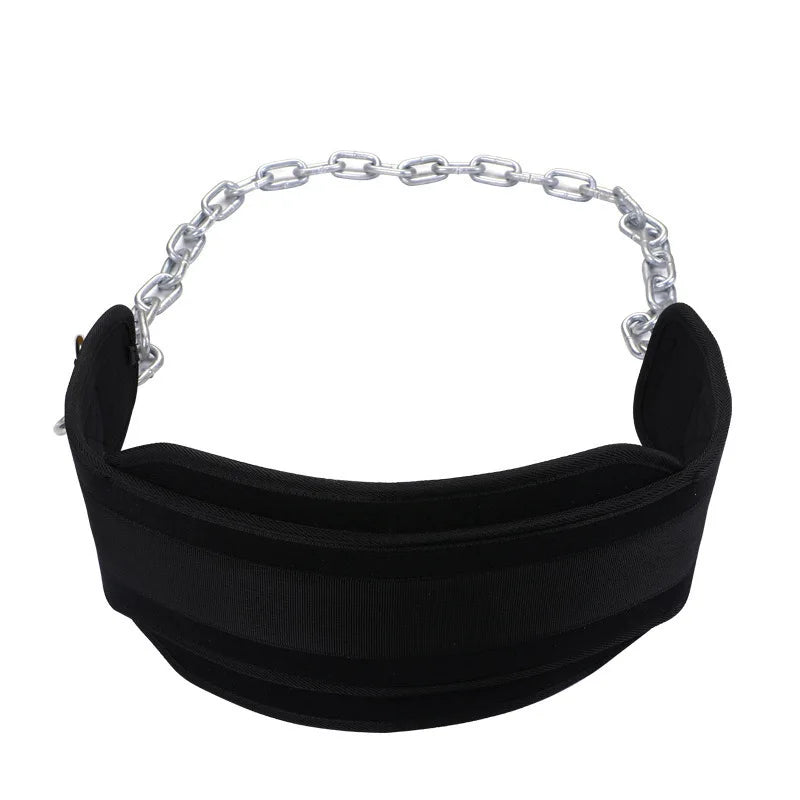 Stylique Glow™ PowerLift Weightlifting Belt with Steel Chain – Premium Back Support for Pull-Ups & Strength Training