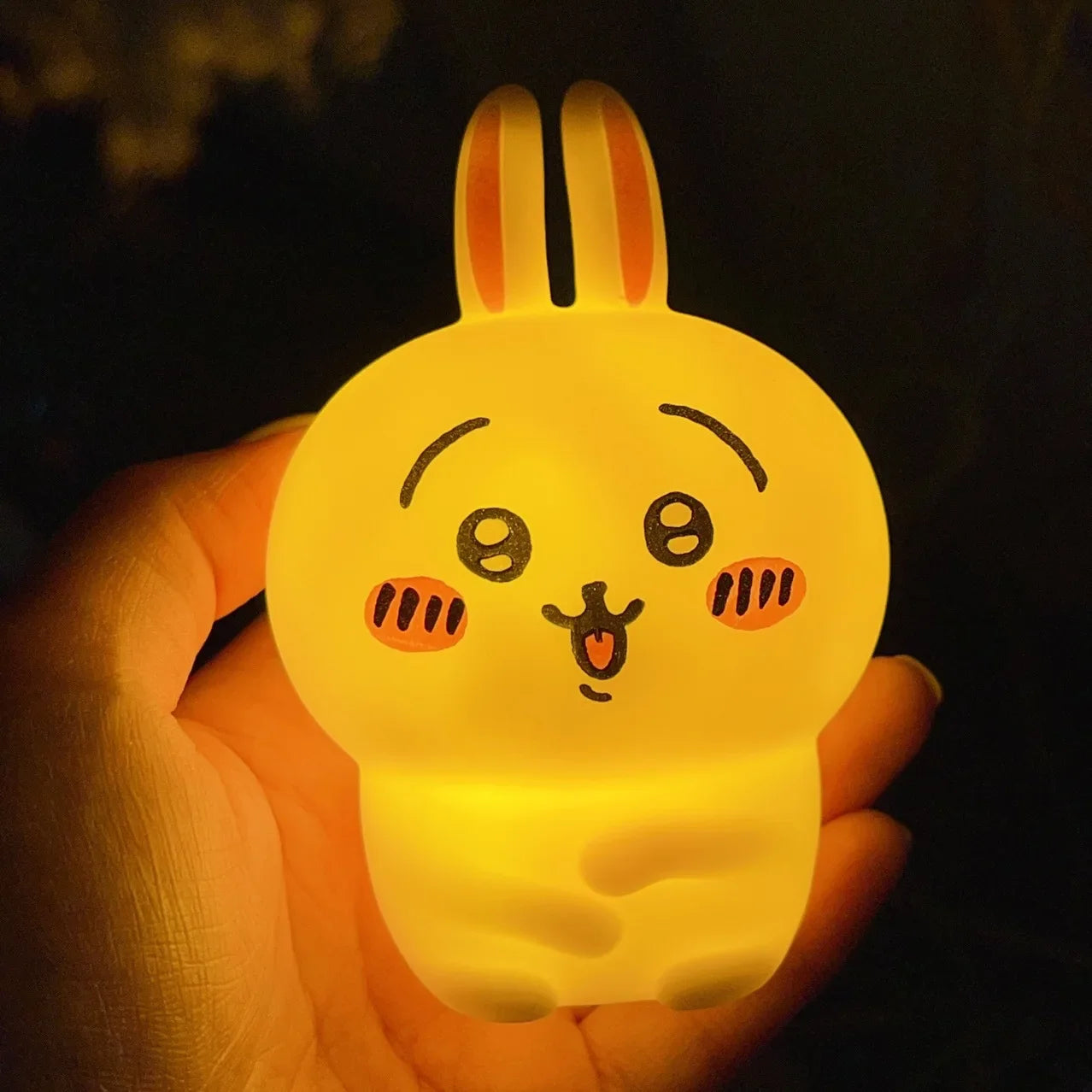 Stylique Glow Chikawa Kawaii Anime Night Light – Luminous Vinyl Doll Décor for Girls’ Room & Gifting