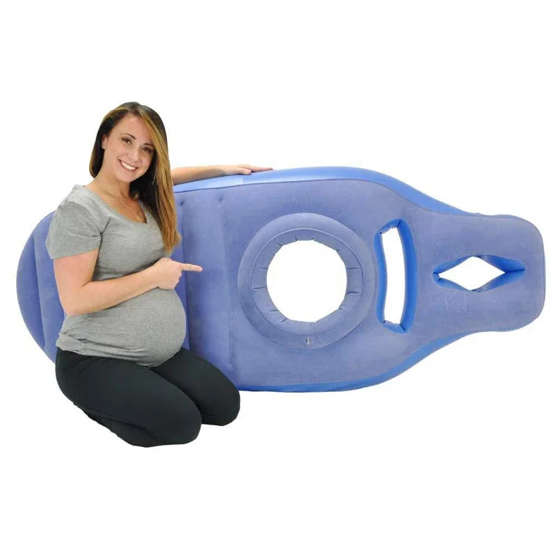 Stylique Glow™ Pregnancy Body Pillow – Inflatable, Full-Length Maternity Sleeping & Yoga Mat | Perfect Gift for Expecting Moms