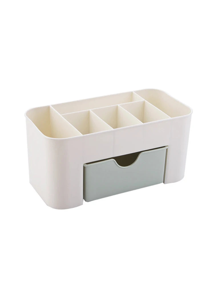 Stylique Glow™ Luxury Multifunctional Nail & Cosmetic Storage Box – Elegant Desktop Organizer