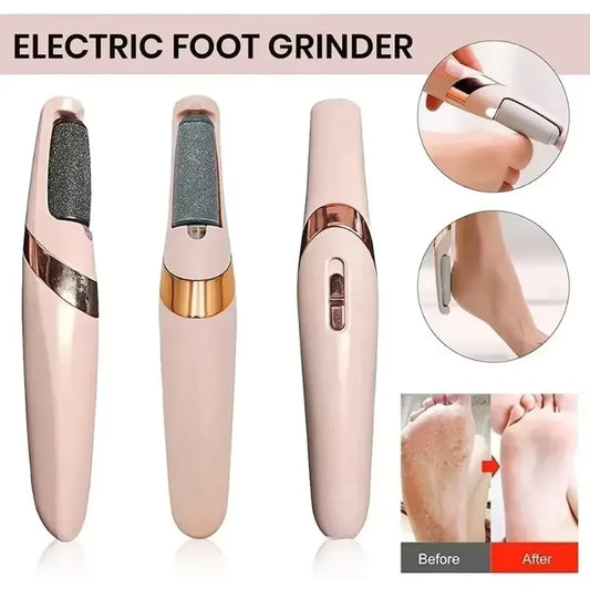Stylique Glow™ Rechargeable Electric Foot Callus Remover – USB Pedicure Grinder for Smooth Feet