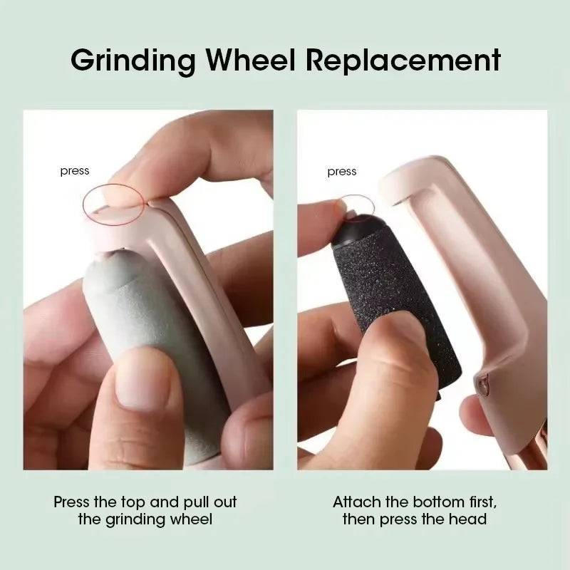 Stylique Glow™ Rechargeable Electric Foot Callus Remover – USB Pedicure Grinder for Smooth Feet