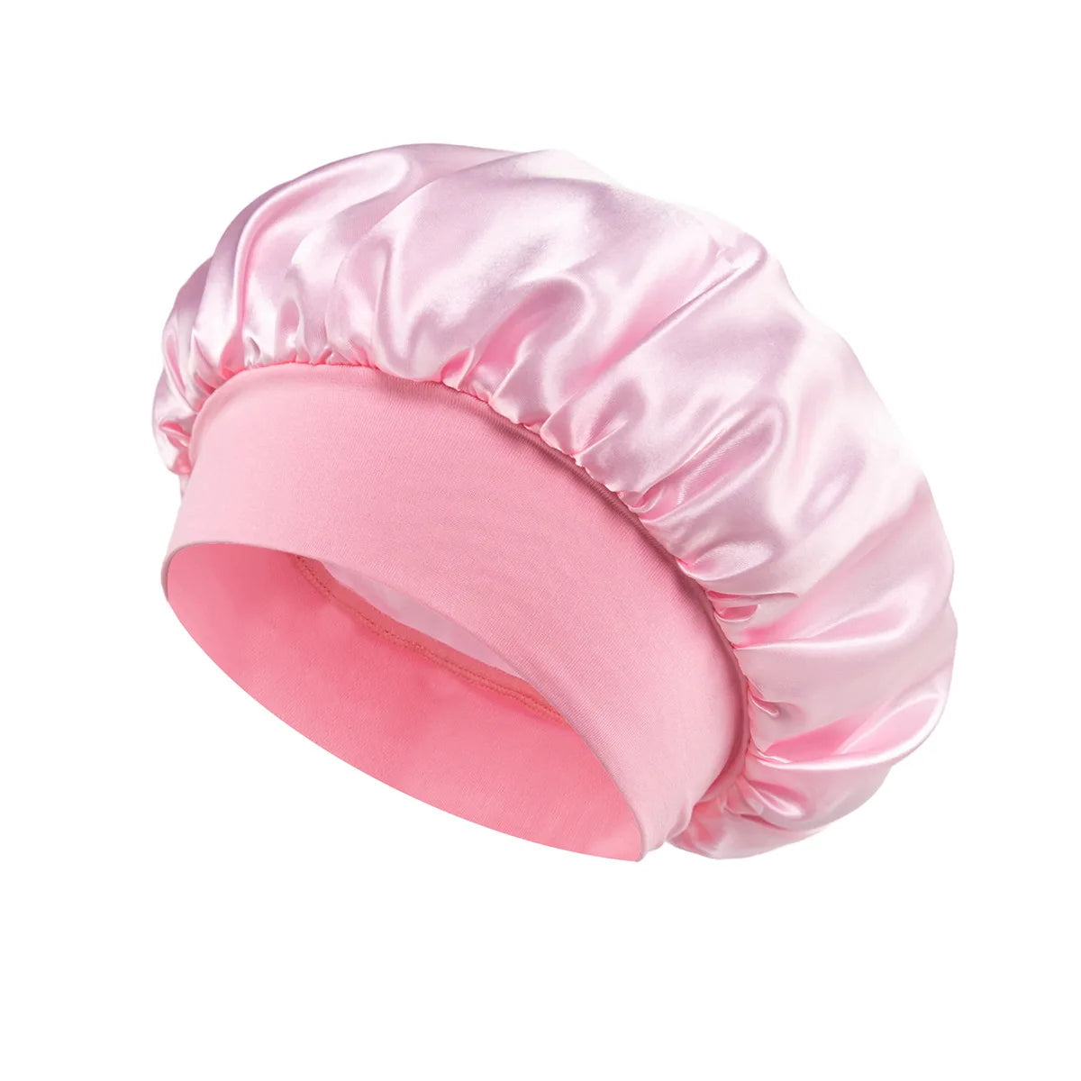 Stylique Glow™ Luxe Silk Sleep Bonnet – Satin Lined Hair Protection for Long & Curly Hair