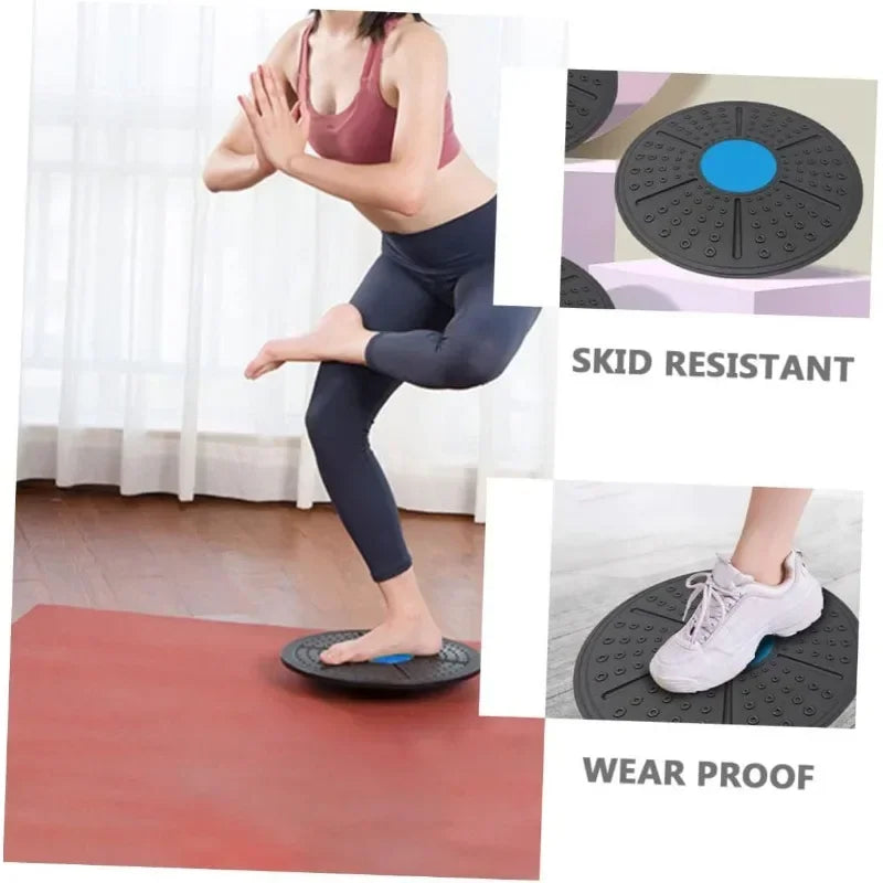 Stylique Glow™ 360° Yoga Balance Swing Board – Waist Rotation & Core Trainer for At-Home Wellness