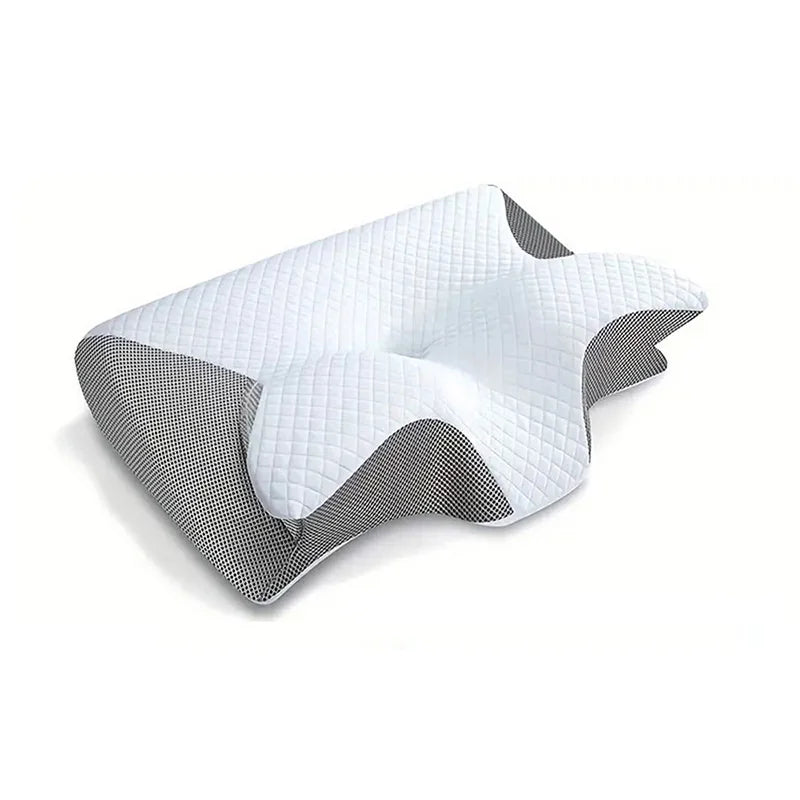 Stylique Glow™ 2-in-1 Orthopedic Memory Foam Pillow – Premium Contour Neck Support for Pain-Free Sleep