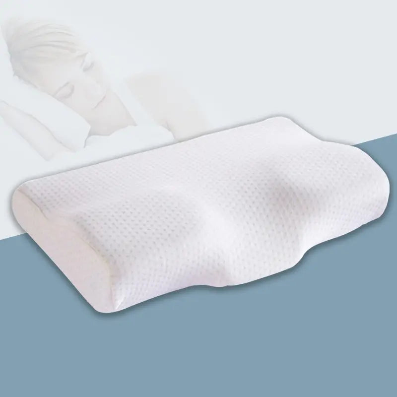 Stylique Glow™ Butterfly Memory Foam Pillow – Orthopedic Neck & Spine Support for Restful Sleep