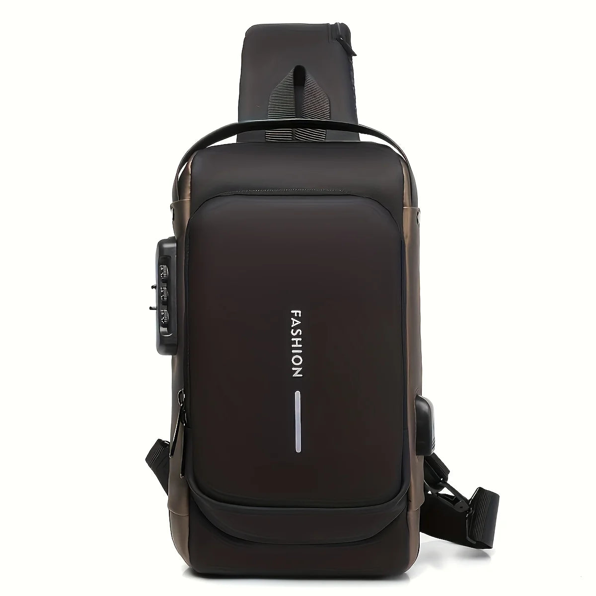 Stylique Glow™ Anti-Theft Urban Crossbody – Men's Oxford Chest Sling Bag for Commute & Casual Style