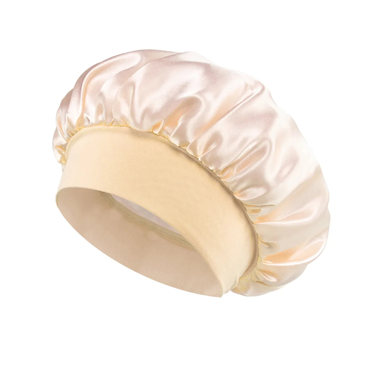 Stylique Glow™ Luxe Silk Sleep Bonnet – Satin Lined Hair Protection for Long & Curly Hair