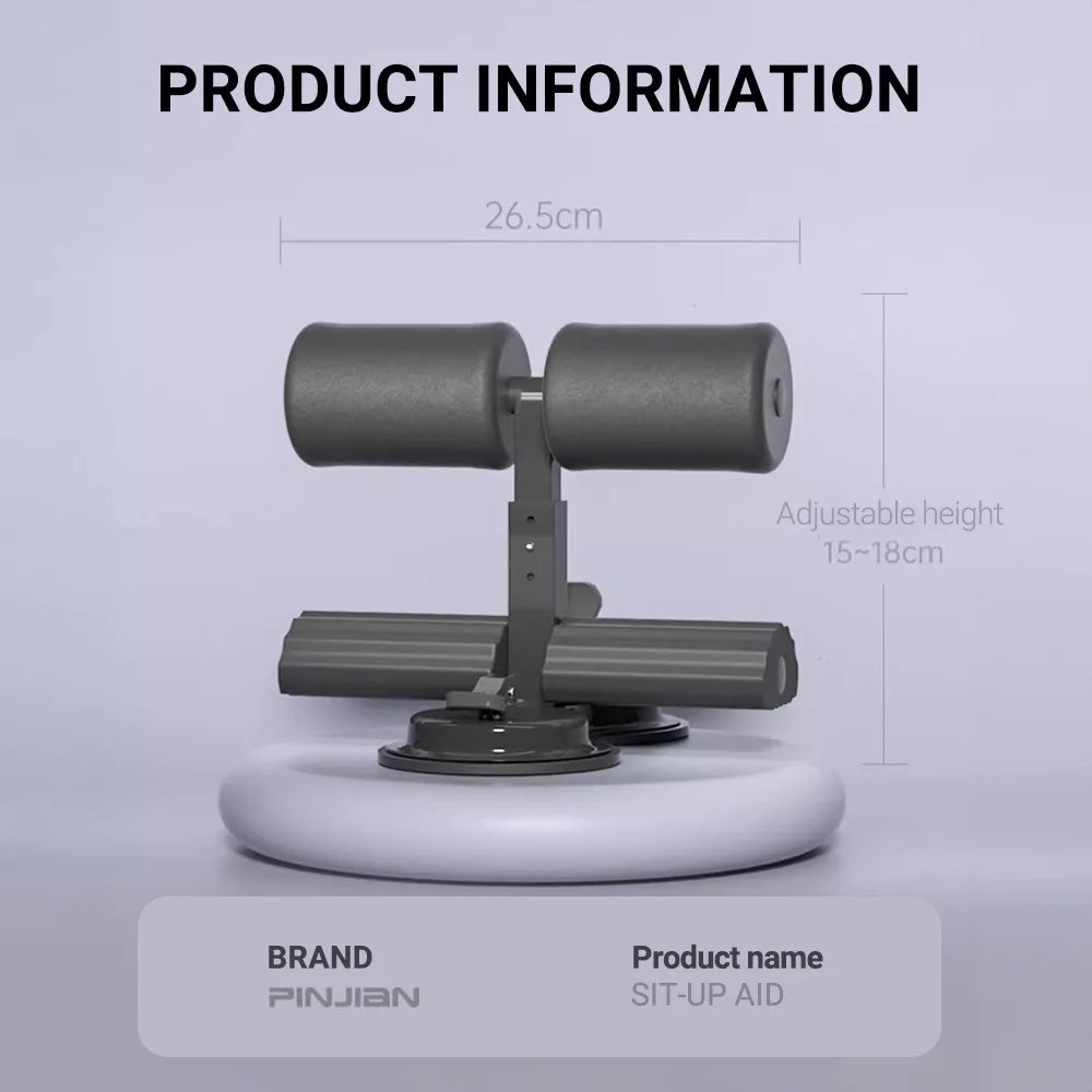 Stylique Glow™ Adjustable Sit-Up Bar – 3 Suction Cup Core Trainer for Home Ab & Strength Training