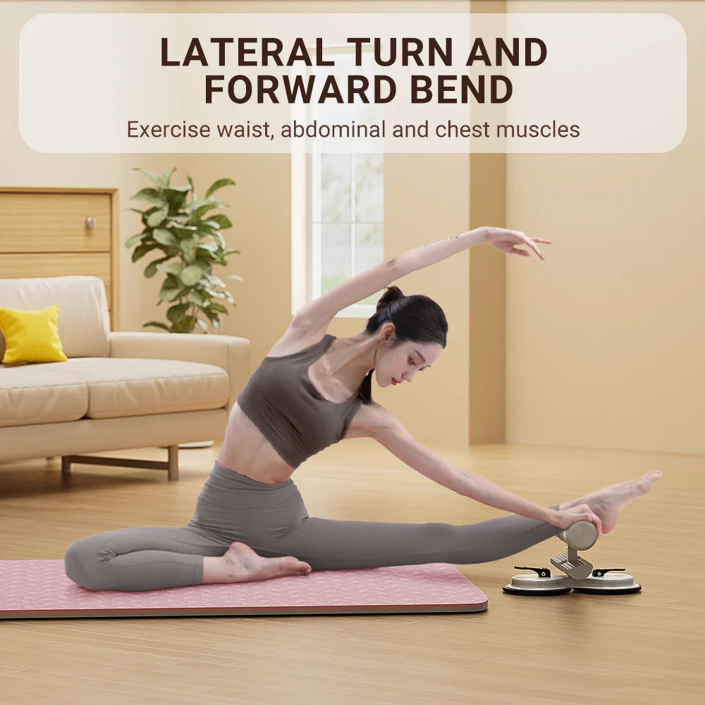 Stylique Glow™ Adjustable Sit-Up Bar – 3 Suction Cup Core Trainer for Home Ab & Strength Training