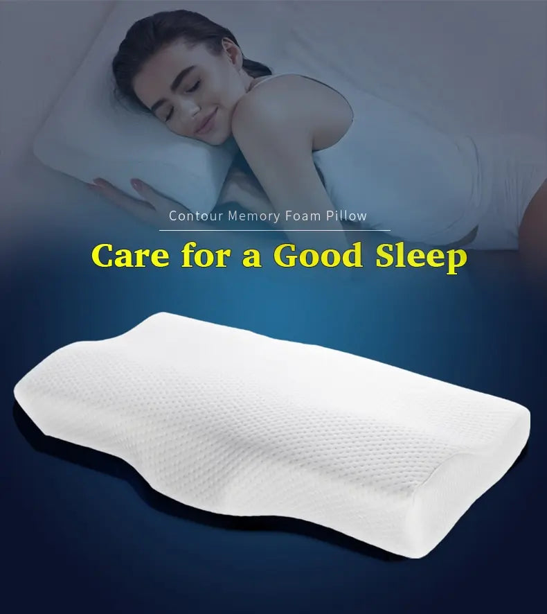 Stylique Glow™ Butterfly Memory Foam Pillow – Orthopedic Neck & Spine Support for Restful Sleep