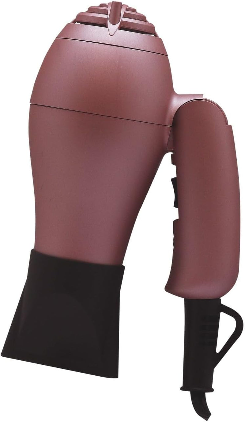 Mini Blow Dryer - Compact Travel Blow Dryer with Two Heat Settings - Negative Ions for Quick Drying, Frizz, and Static - Rose Gold - 1 Pc
