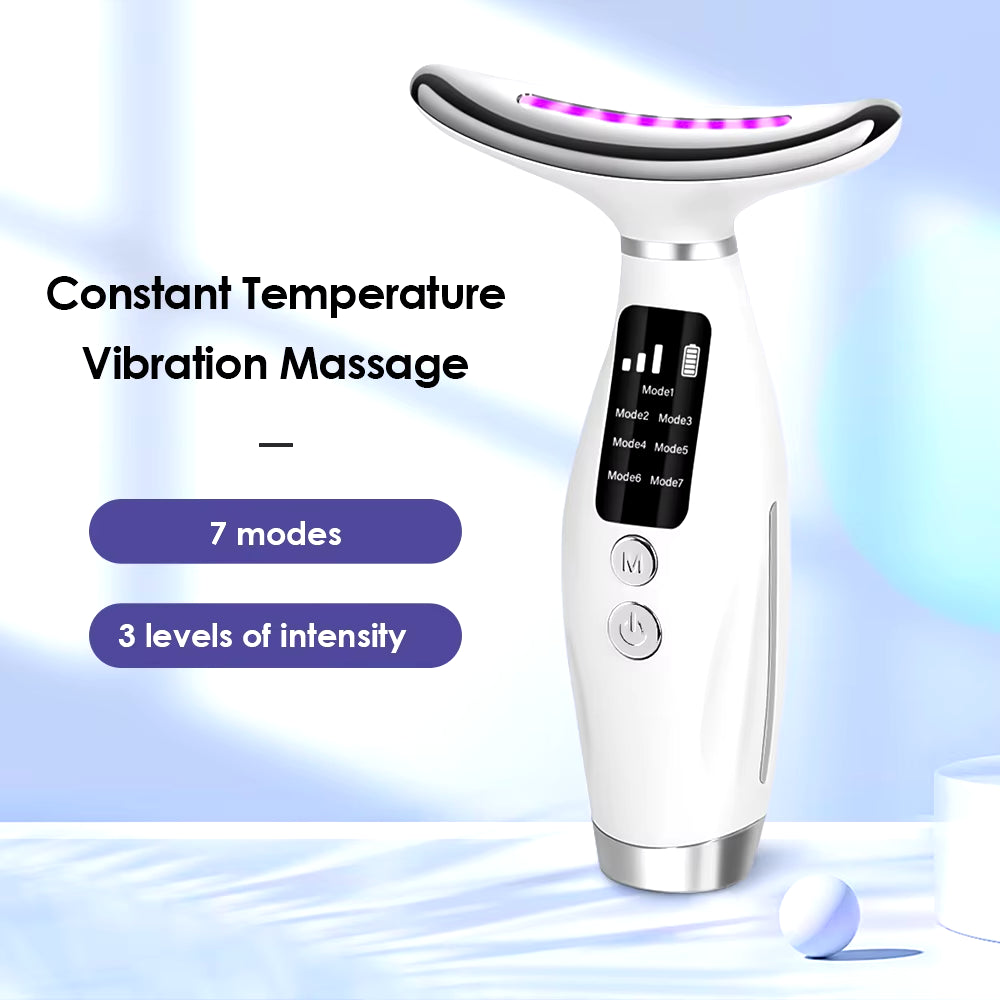 Neck Face Beauty Device Vibration Massage for Face and Neck Personal Ccare Skindion Home Use Beauty Device Face Lifting Machine